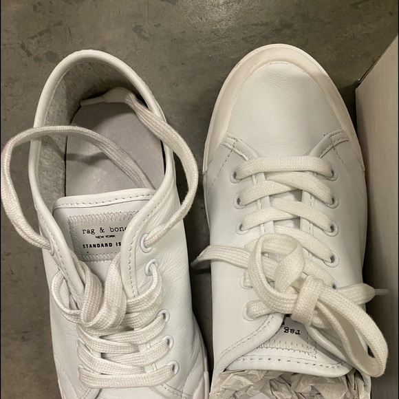rag & bone Shoes - Rag & Bone Standard Issue Lace Up White Leather